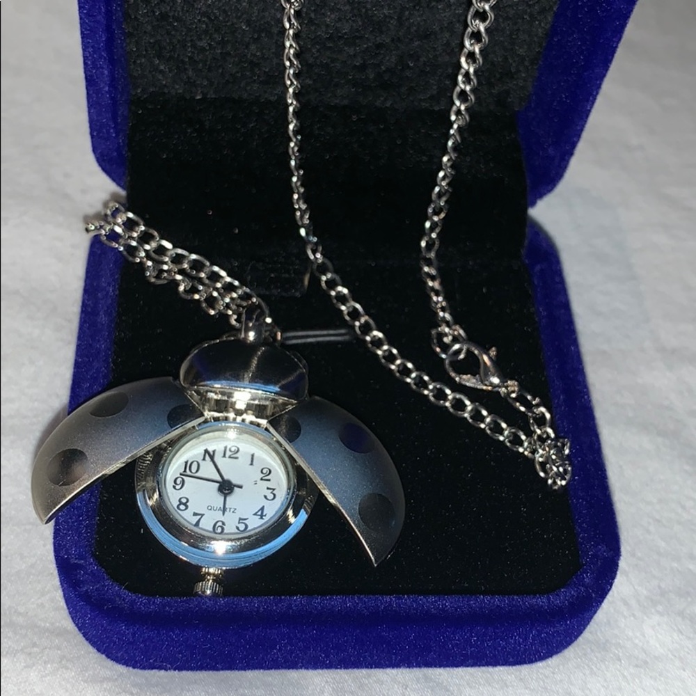 Ladybug Clock necklace